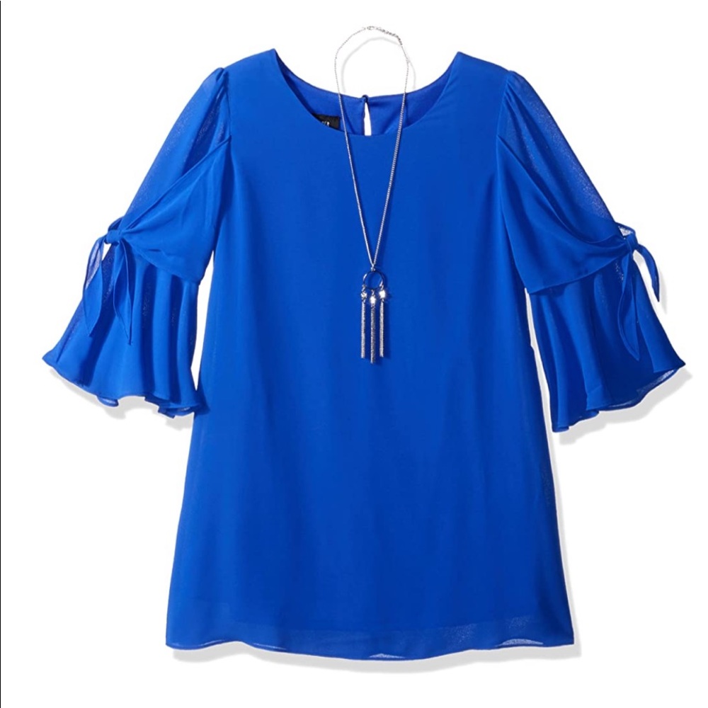 NWT Amy Byer Blue Mini Dress for Girls Size 12
